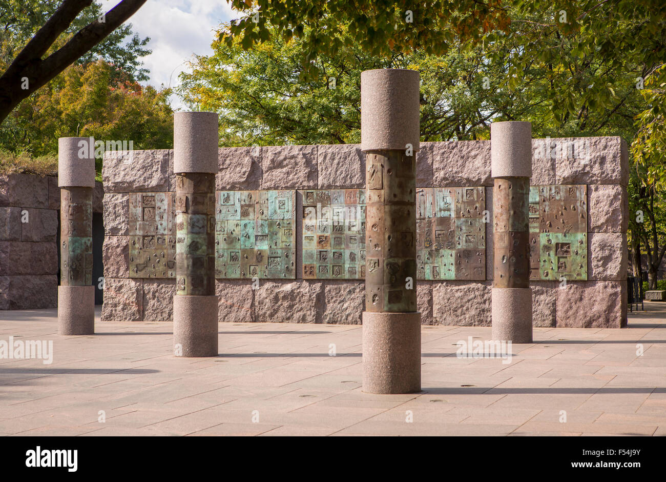 WASHINGTON, DC, Stati Uniti d'America - Franklin Roosevelt Memorial Foto Stock