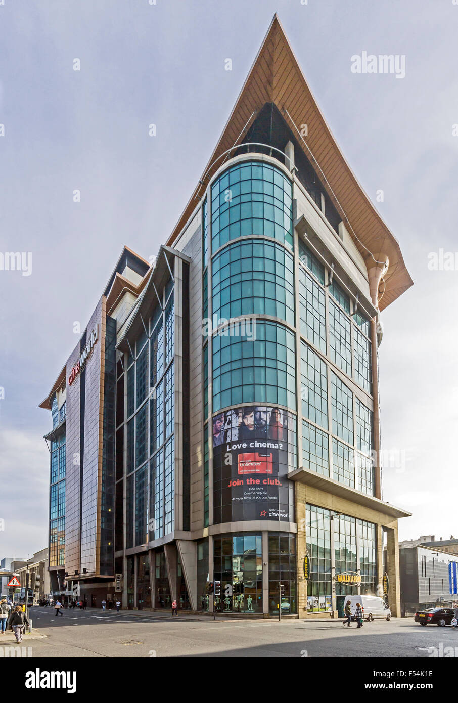 Cineworld cinema in Renfrew Street Glasgow Scozia come si vede da angolo di Renfrew Streert e Renfield Street Foto Stock