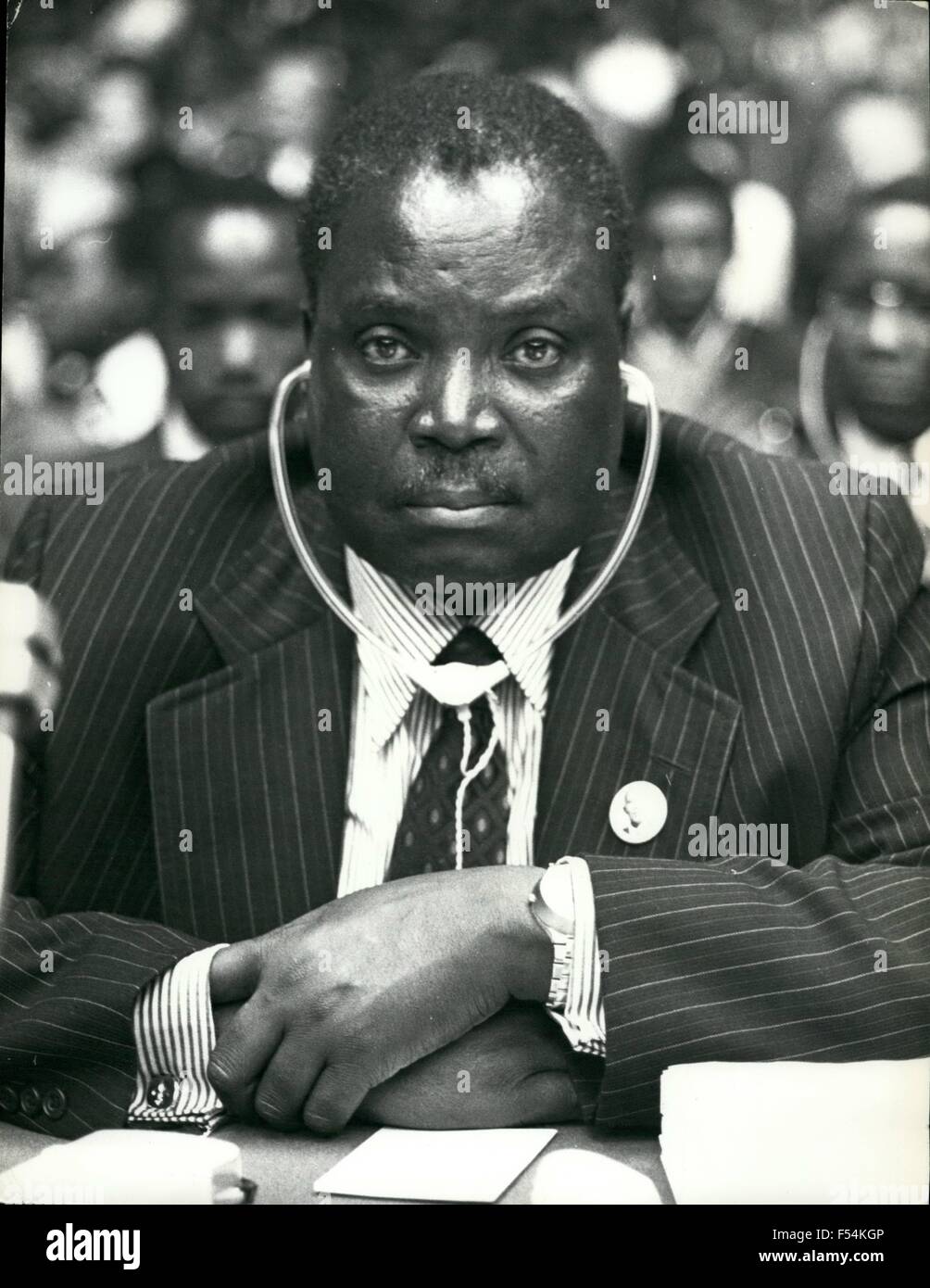 1964 - Malawi : Nkhoma Richard B. chidzanja Nkhoma, ministro per gli affari Dau. nato 1921. ministro per gli enti locali govt 1964. ministro per l'agricoltura e risorse naturali 1969. © Keystone Pictures USA/ZUMAPRESS.com/Alamy Live News Foto Stock