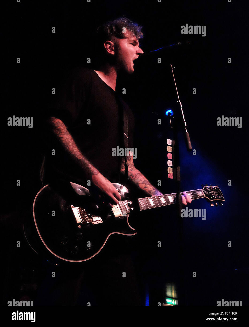 New Found Glory eseguire presso le camere di liquido in Edinburgh offre: New Found Glory dove: Edimburgo, Regno Unito quando: 26 Ago 2015 Foto Stock