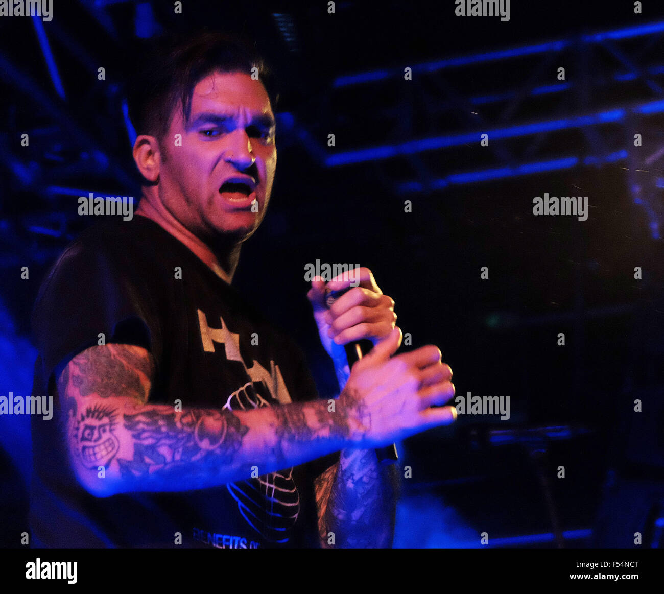 New Found Glory eseguire presso le camere di liquido in Edinburgh offre: Jordan Pundik dove: Edimburgo, Regno Unito quando: 26 Ago 2015 Foto Stock