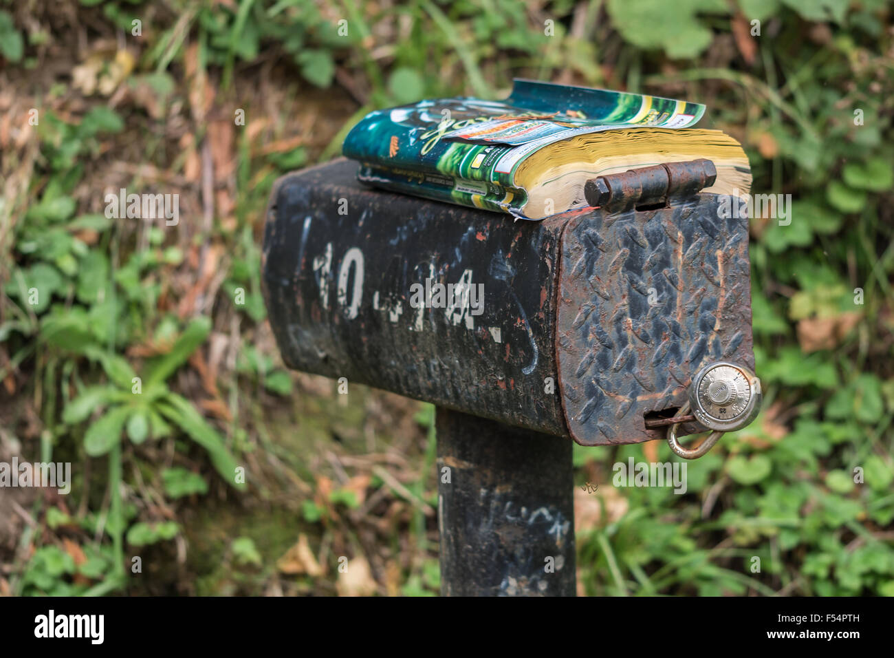 Bloccato nella casella Mail con Rubrica sulla parte superiore Foto Stock