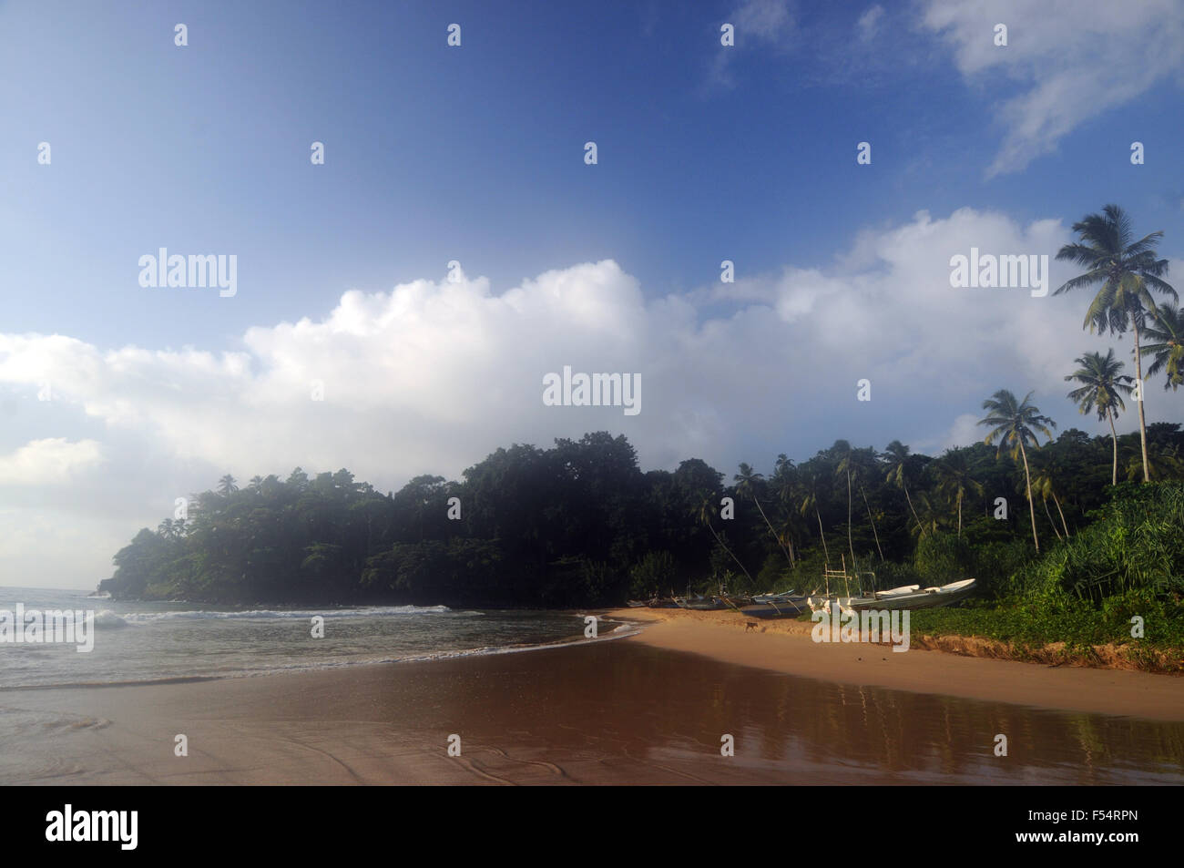Paesaggi costieri nei pressi di Talalla, nel sud dello Sri Lanka Foto Stock