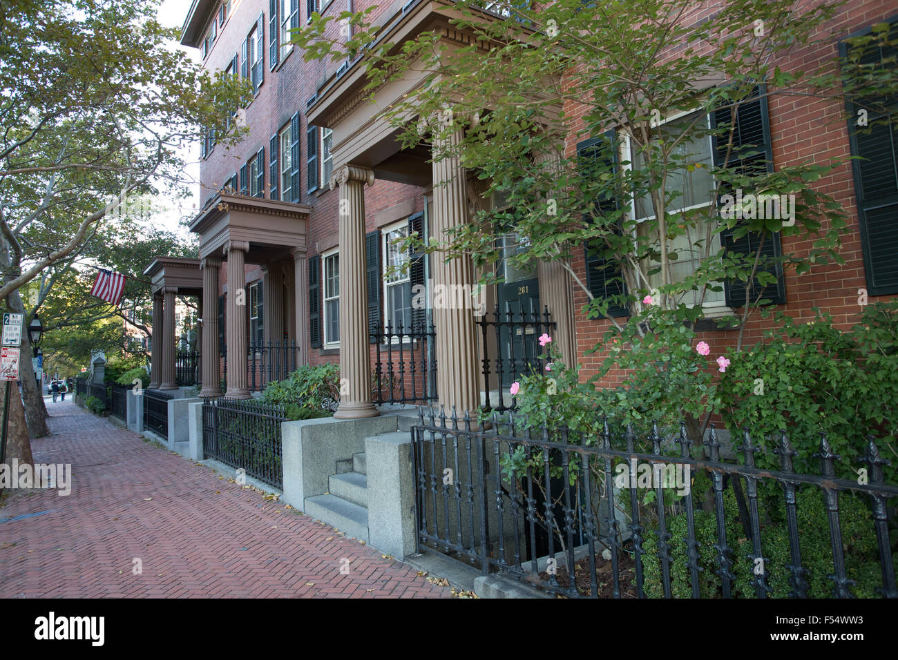 Casa in mattoni rossi provvidenza Foto Stock