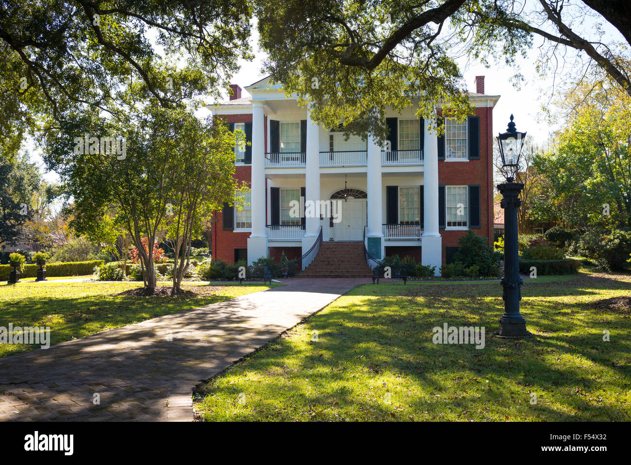 Rosalie XIX secolo stile Revival Greco antebellum plantation mansion house Natchez, Mississippi, STATI UNITI D'AMERICA Foto Stock