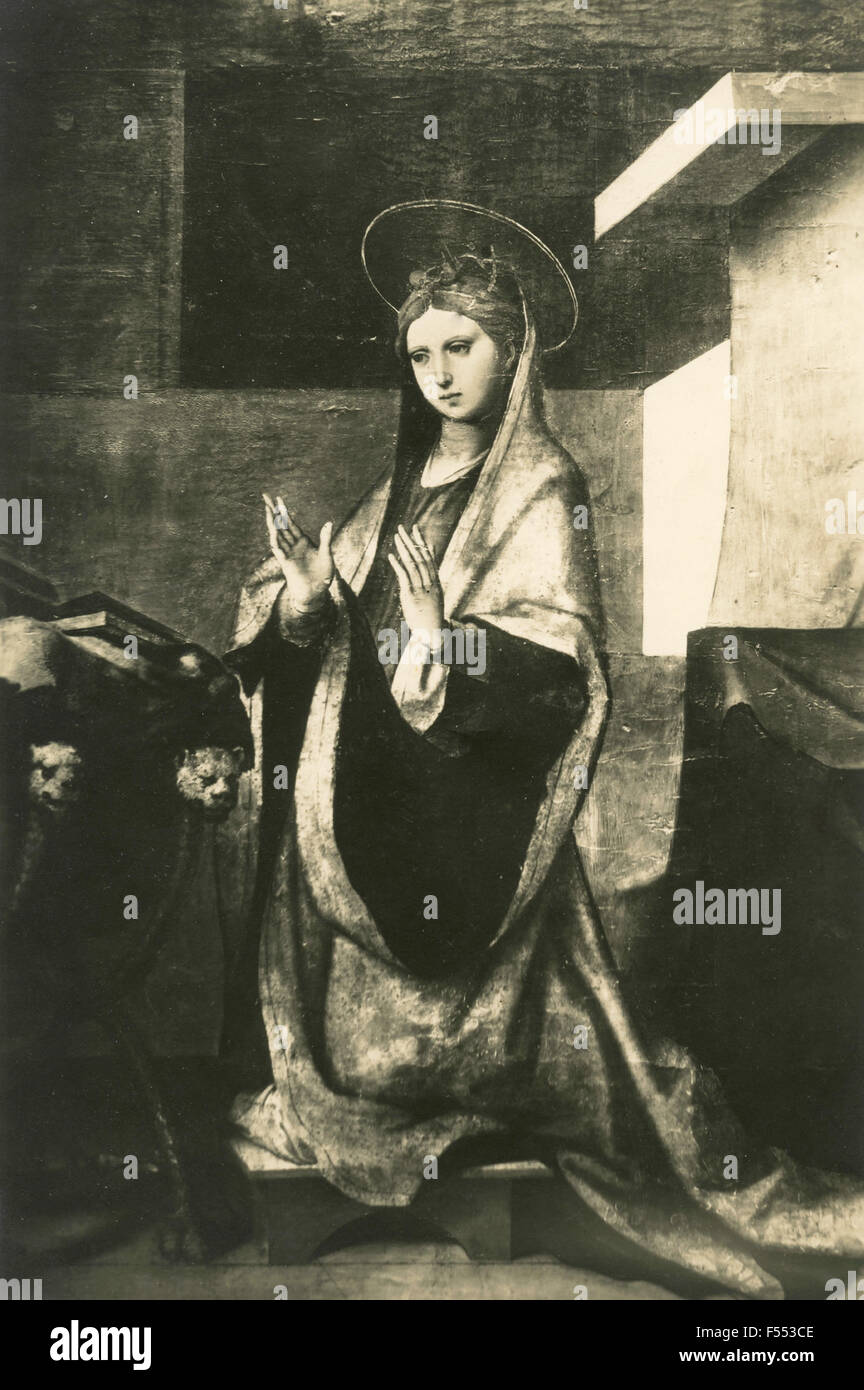 Arte sacra: Madonna senza bambino, Cagliari, Italia Foto Stock