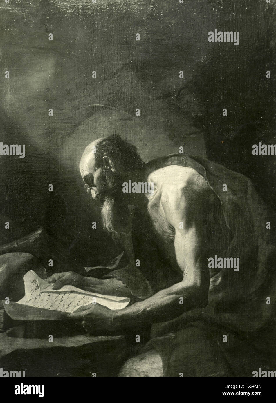 San Girolamo, dipinto da Mattia Preti Foto Stock