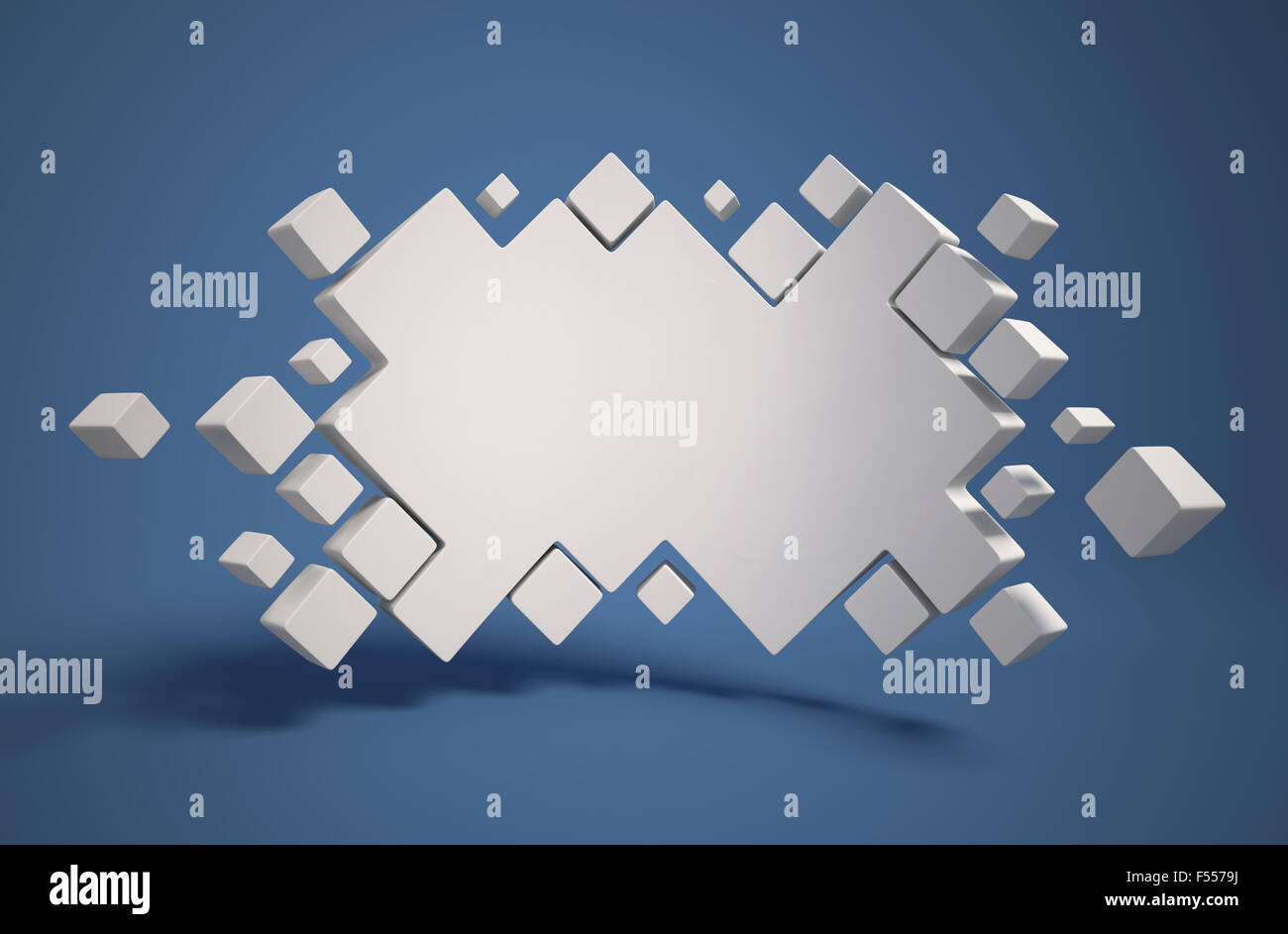 Geometria astratta come 3d sfondo Foto Stock