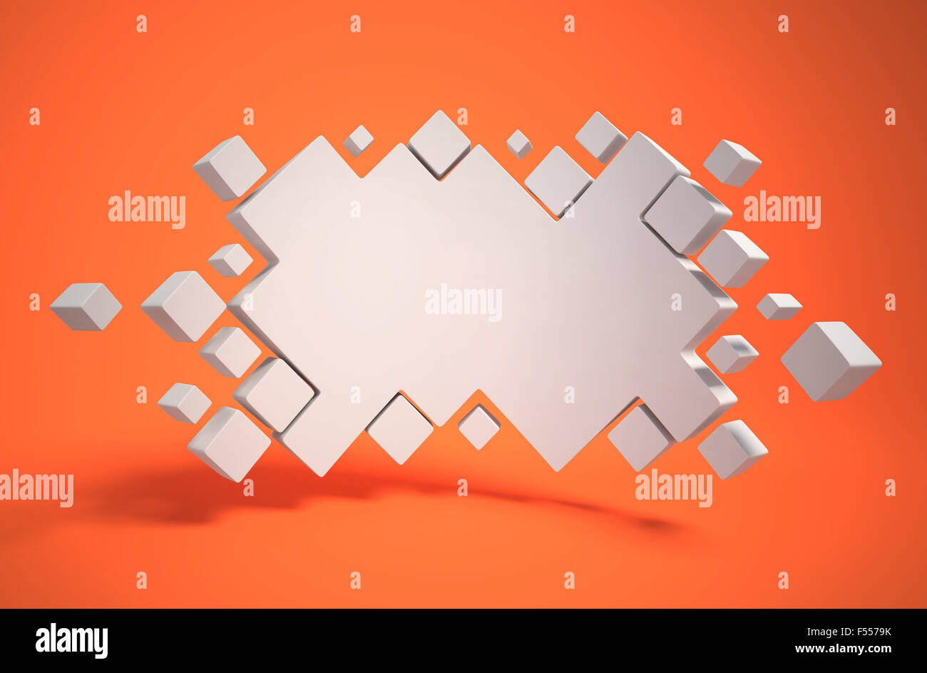 Geometria astratta come 3d sfondo Foto Stock