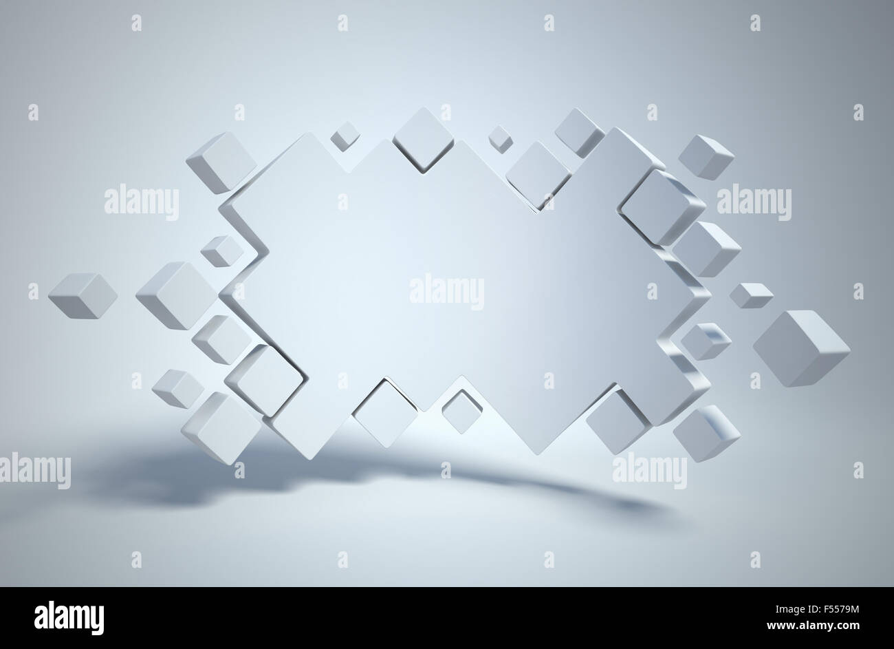 Geometria astratta come 3d sfondo Foto Stock