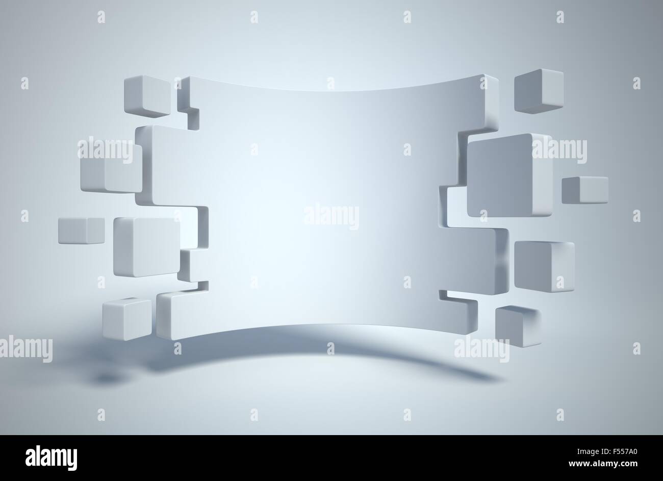 Geometria astratta come 3d sfondo Foto Stock