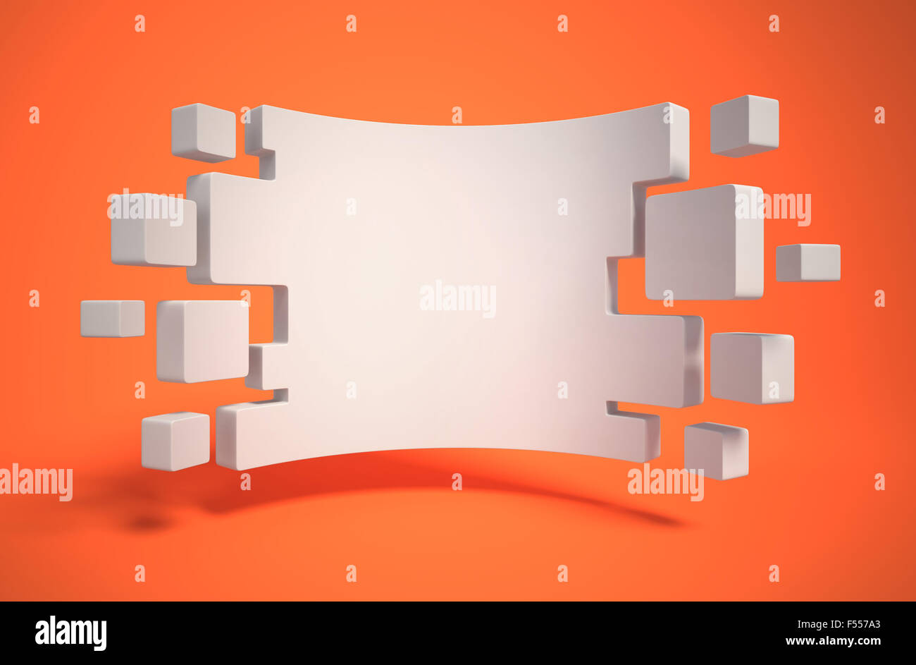 Geometria astratta come 3d sfondo Foto Stock