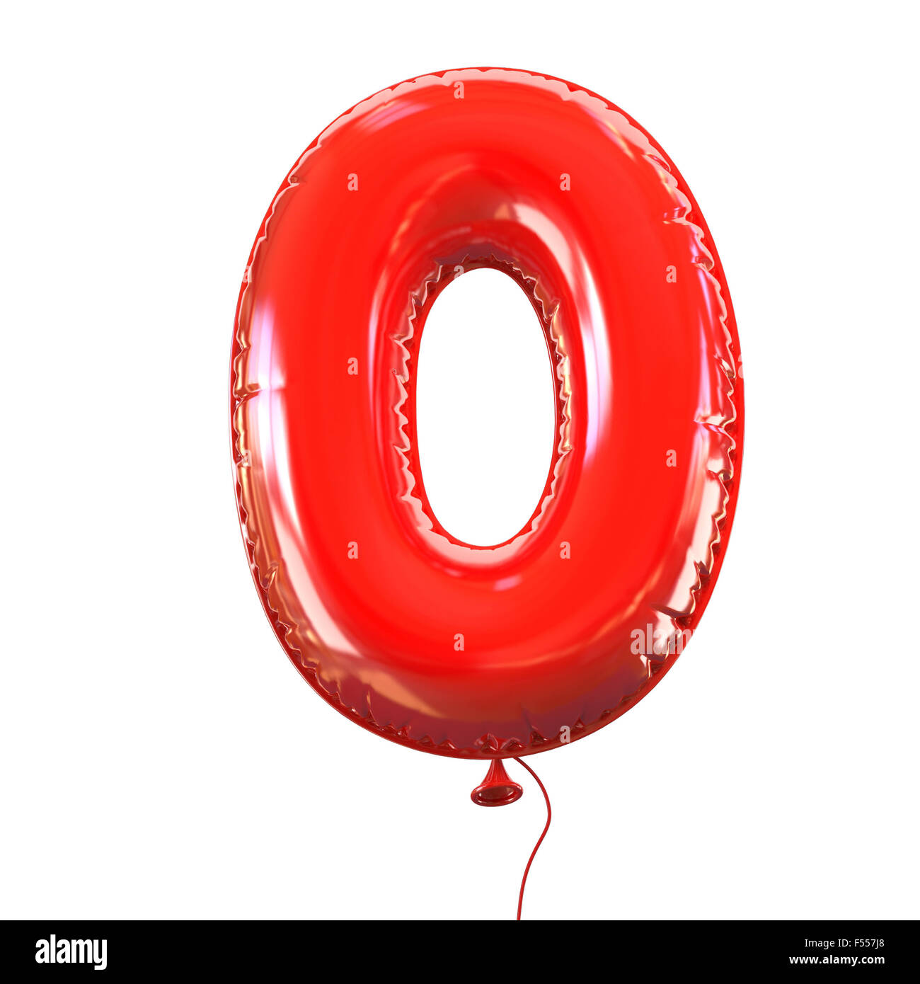 Numero quattro - 0 font a palloncino Foto Stock