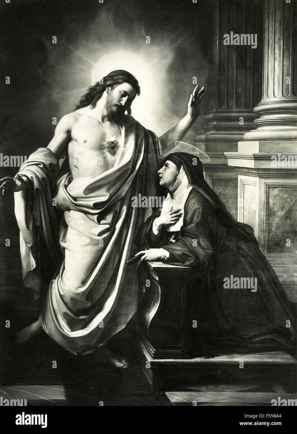 Pinacoteca Vaticana Santa Margherita Maria Alacoque, dipinto da Francesco Podesti Foto stock