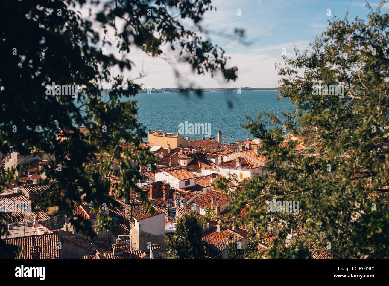 Città di Pirano in Slovenia Foto Stock