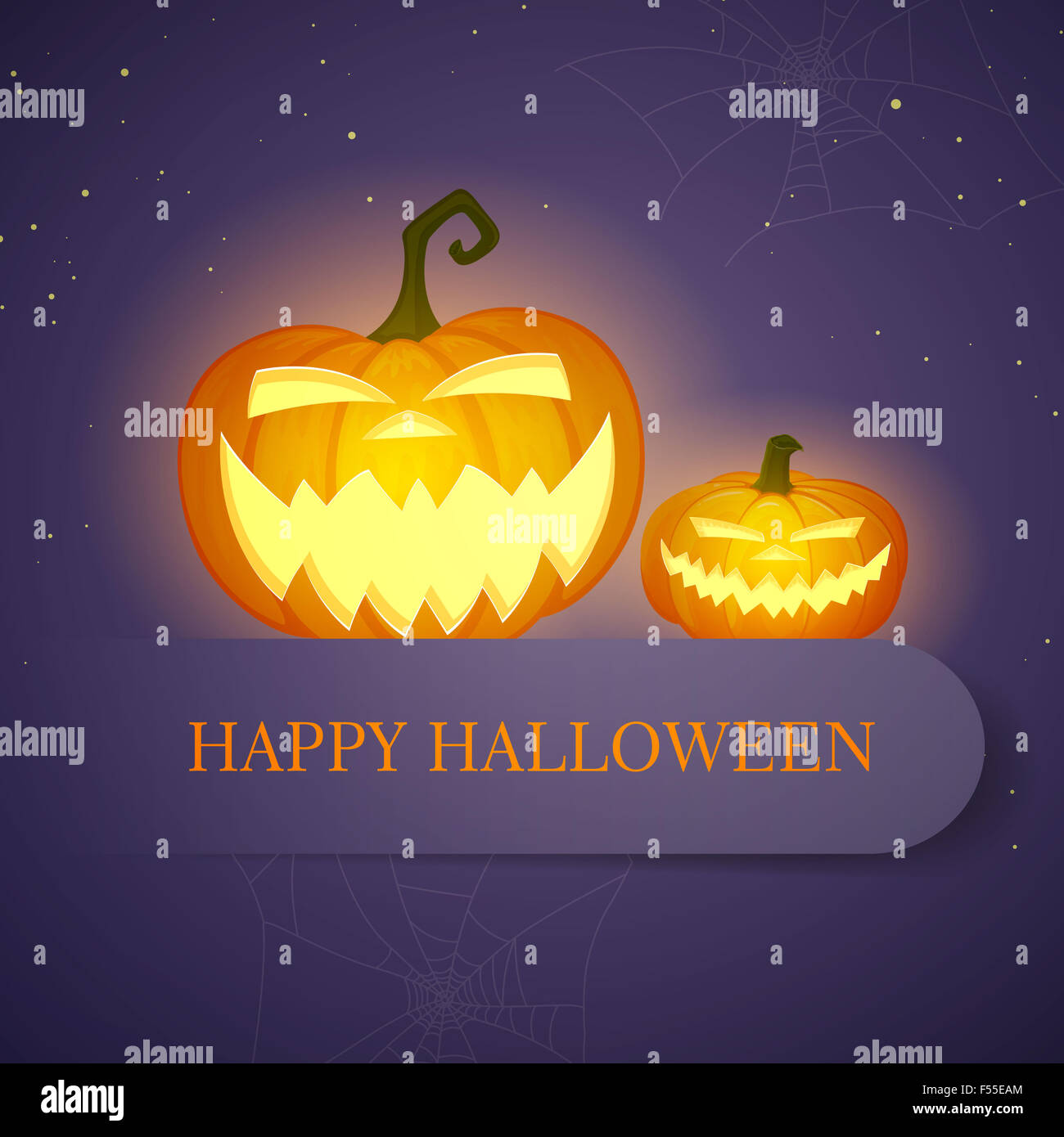 Scheda di Halloween Foto Stock