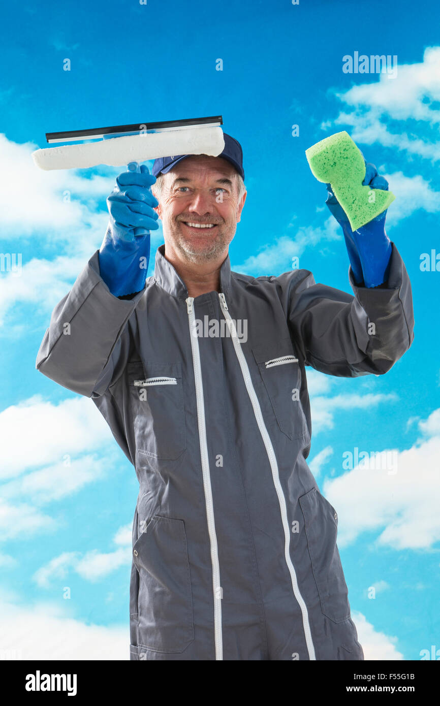 Professional detergente per vetri Foto Stock