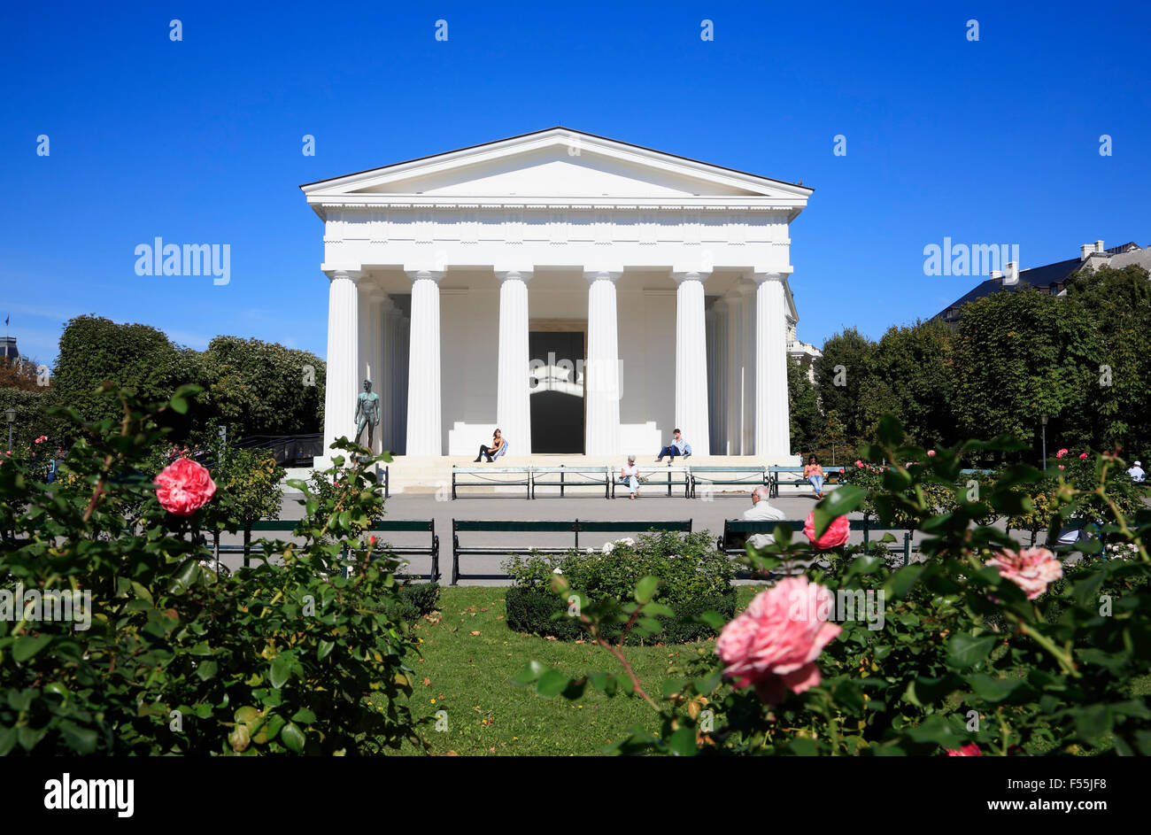 Tempio di Teseo nel Volksgarten, Vienna, Austria, Europa Foto Stock