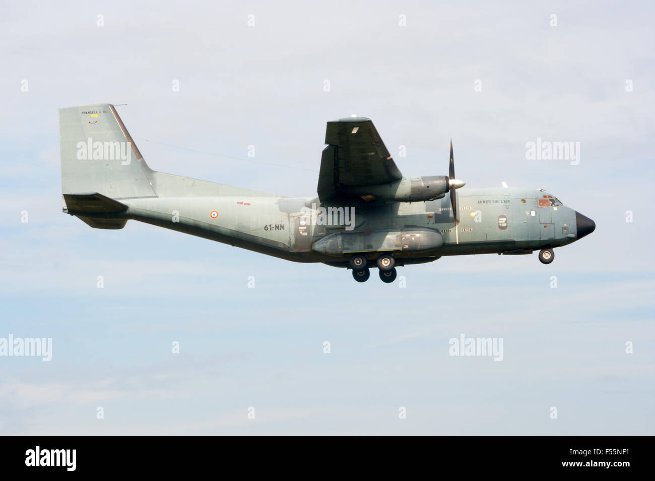 Francese Air Force C-160 Transall piano di trasporto sbarco durante la NATO Tigermeet. Foto Stock