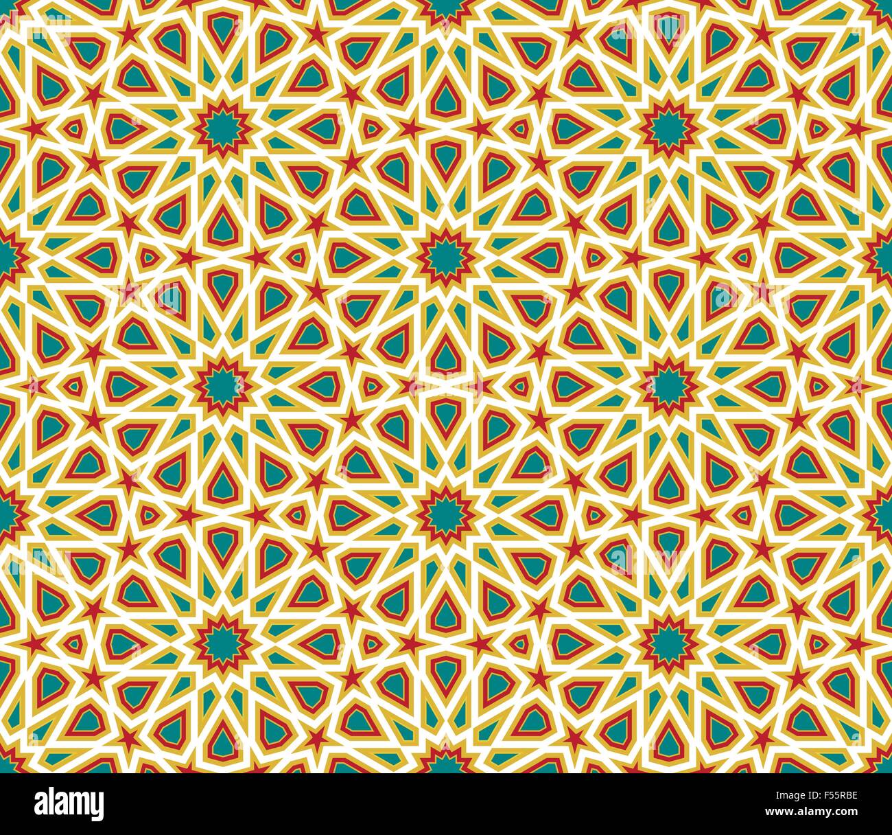 Geometrica astratta colorato sfondo senza giunture, Wallpaper design Illustrazione Vettoriale