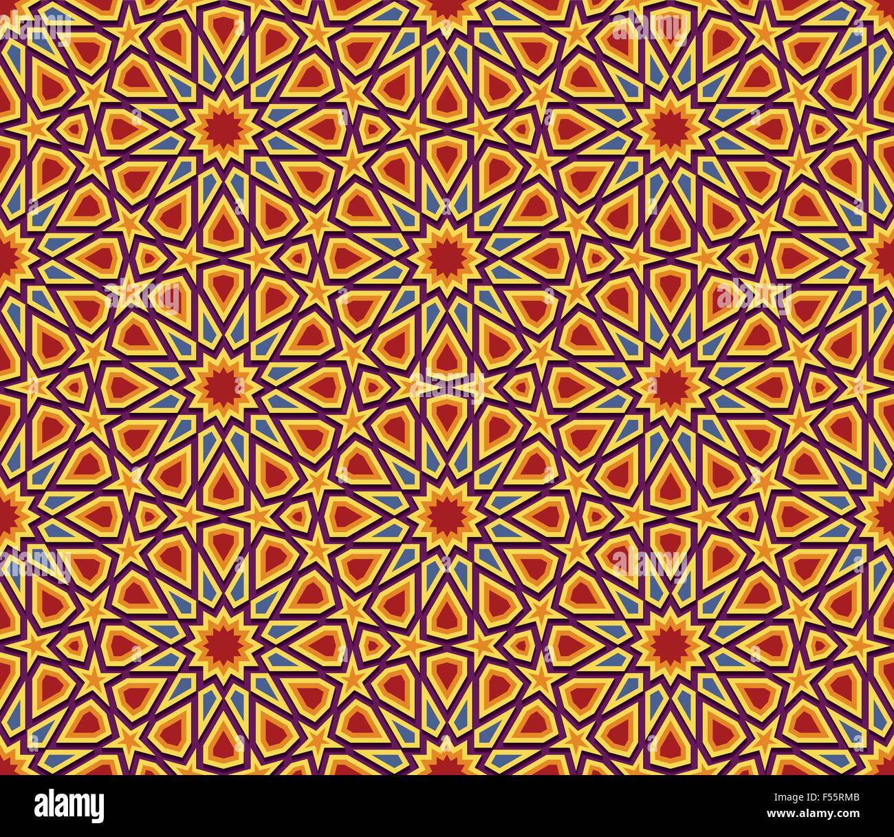 Geometrica astratta colorato sfondo senza giunture, Wallpaper design Illustrazione Vettoriale