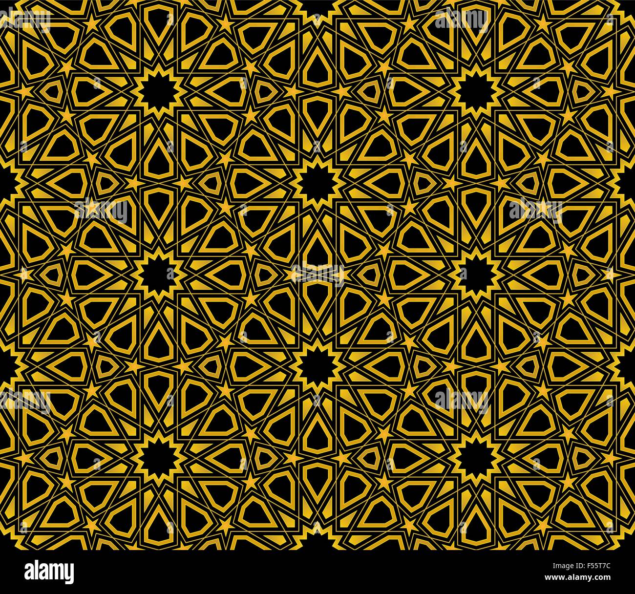 Stella islamica Pattern sfondo senza giunture, Wallpaper design Illustrazione Vettoriale