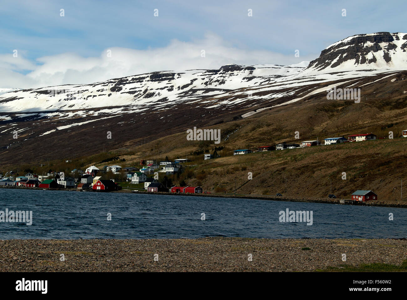 Eskifjörður Islanda Orientale Foto Stock