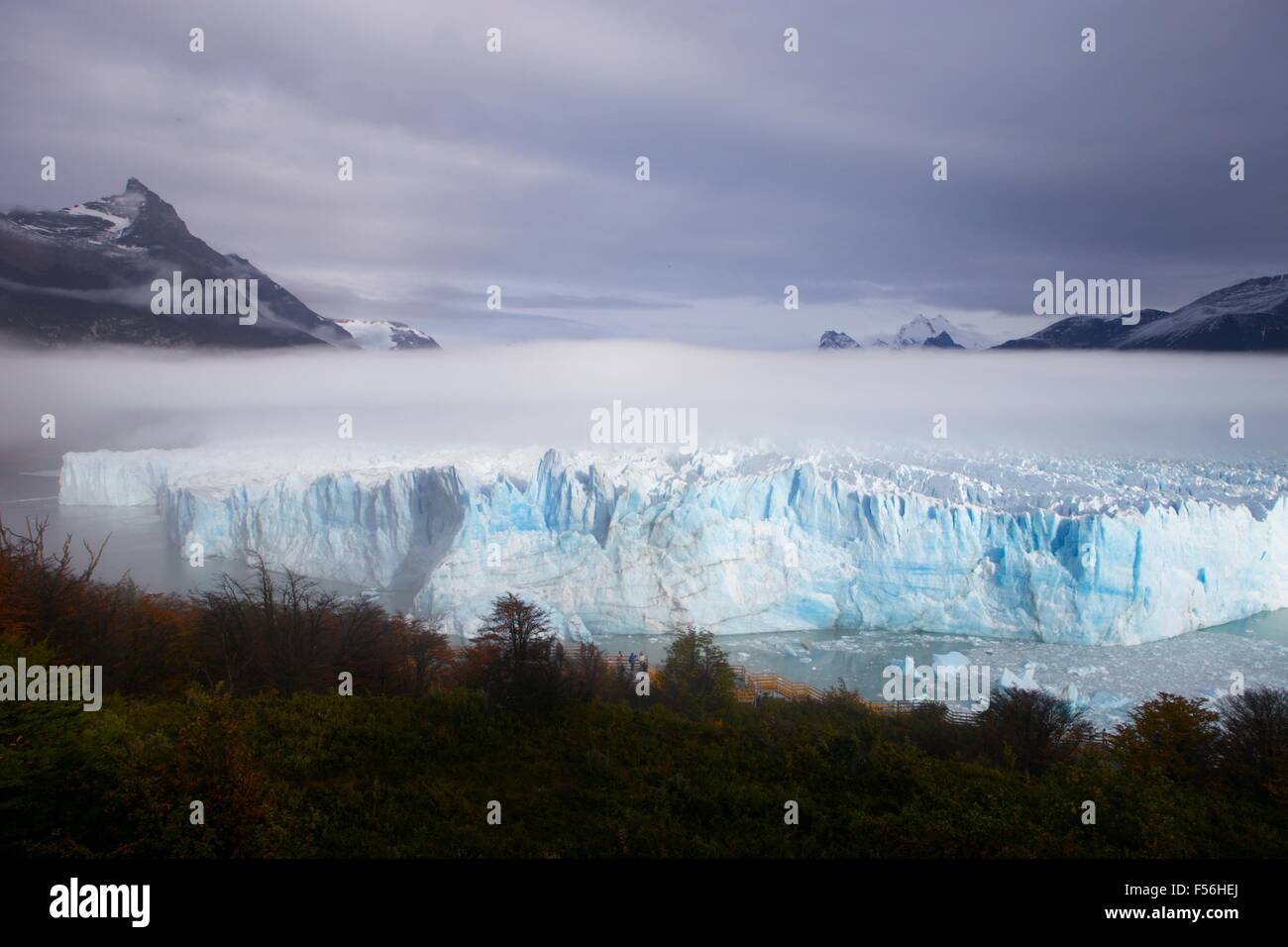 Ghiacciaio Perito Moreno Sud Patagonia Argentina nel maggio (inverno) di avvio Foto Stock