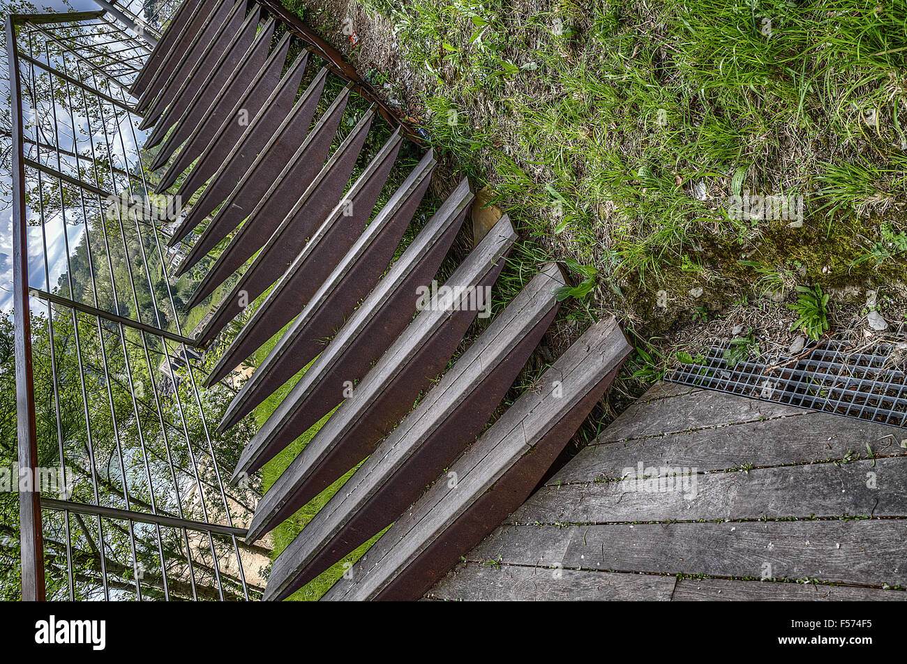 Scale all'interno del parco in Spagna. L'immagine HDR con grande detials Foto Stock