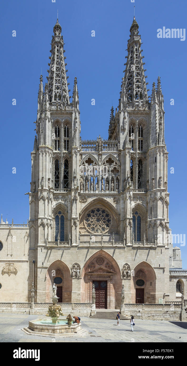 Cattedrale di Burgos, Castilla y León, Castiglia, Spagna Foto Stock