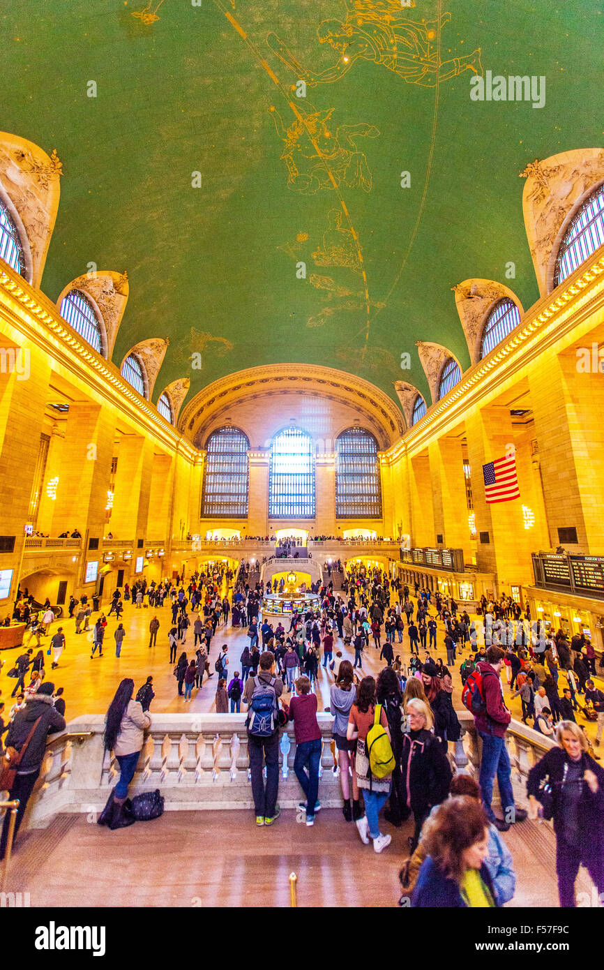Atrio principale in Grand Central Terminal, Manhattan, New York City, Stati Uniti d'America. Foto Stock