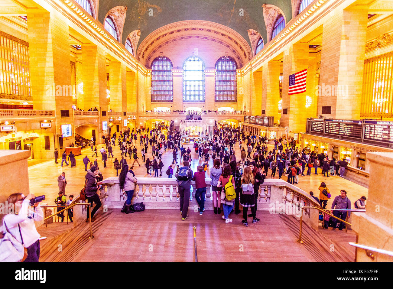 Atrio principale in Grand Central Terminal, Manhattan, New York City, Stati Uniti d'America. Foto Stock
