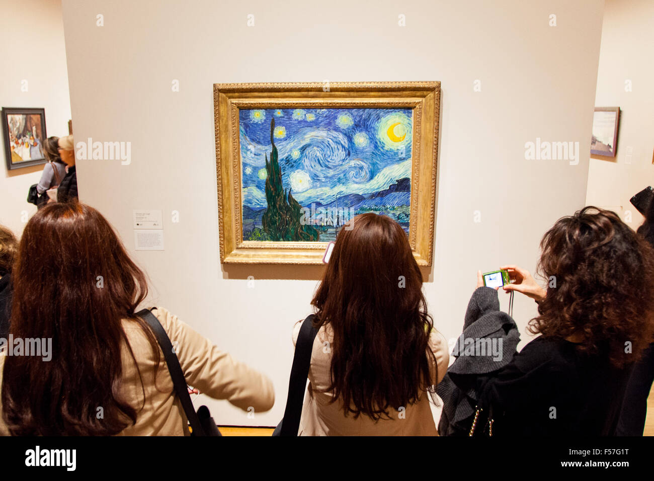 Notte stellata dipinta da Vincent van Gogh (1889), MoMA Museum of Modern Art di New York City, Stati Uniti d'America. Foto Stock