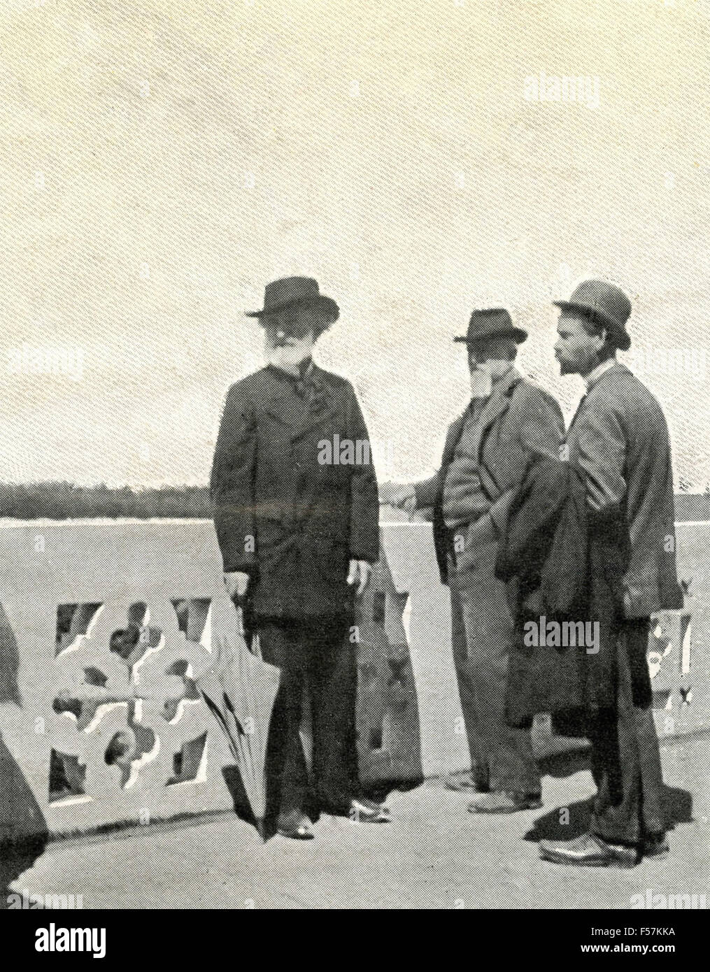 Giuseppe verdi e boito camillo sulla terrazza della casa di cura ... Casa di cura le terrazze