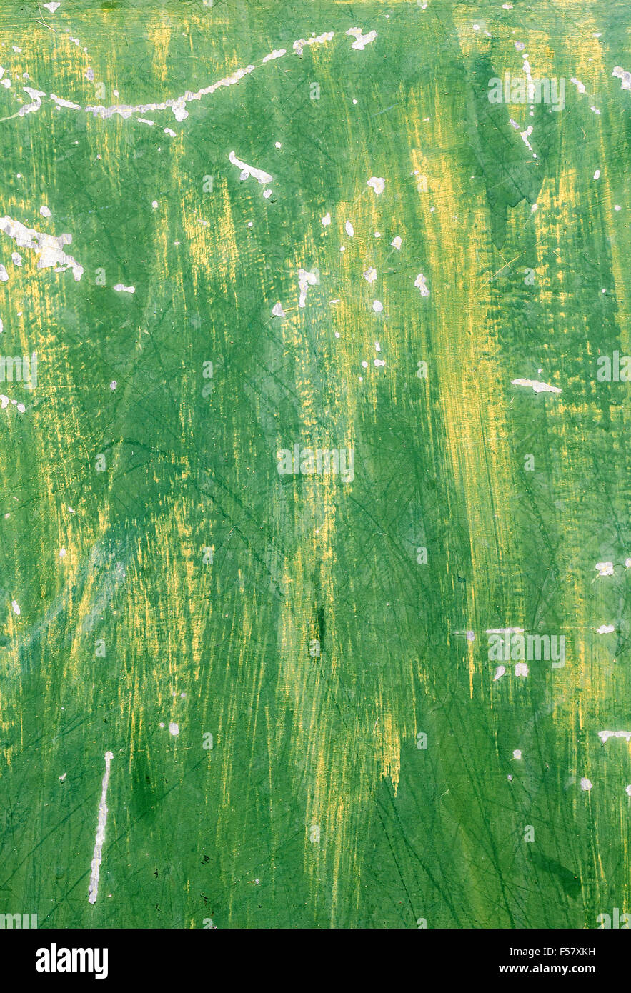 Squallido vernice verde a parete per lo sfondo o la texture Foto Stock
