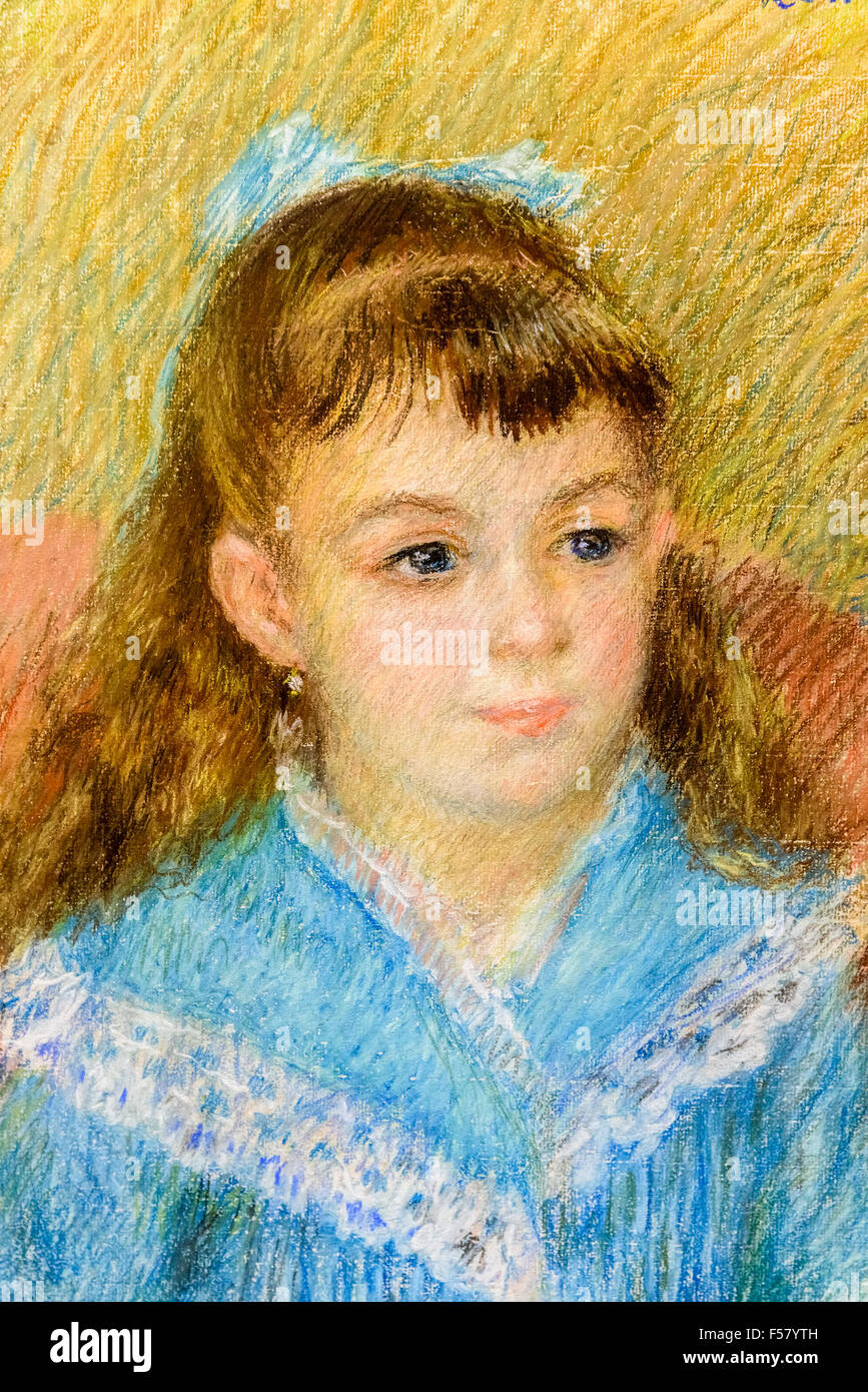 " Ritratto di una giovane ragazza (Elisabeth Maitre)' di Pierre Auguste Renoir Foto Stock