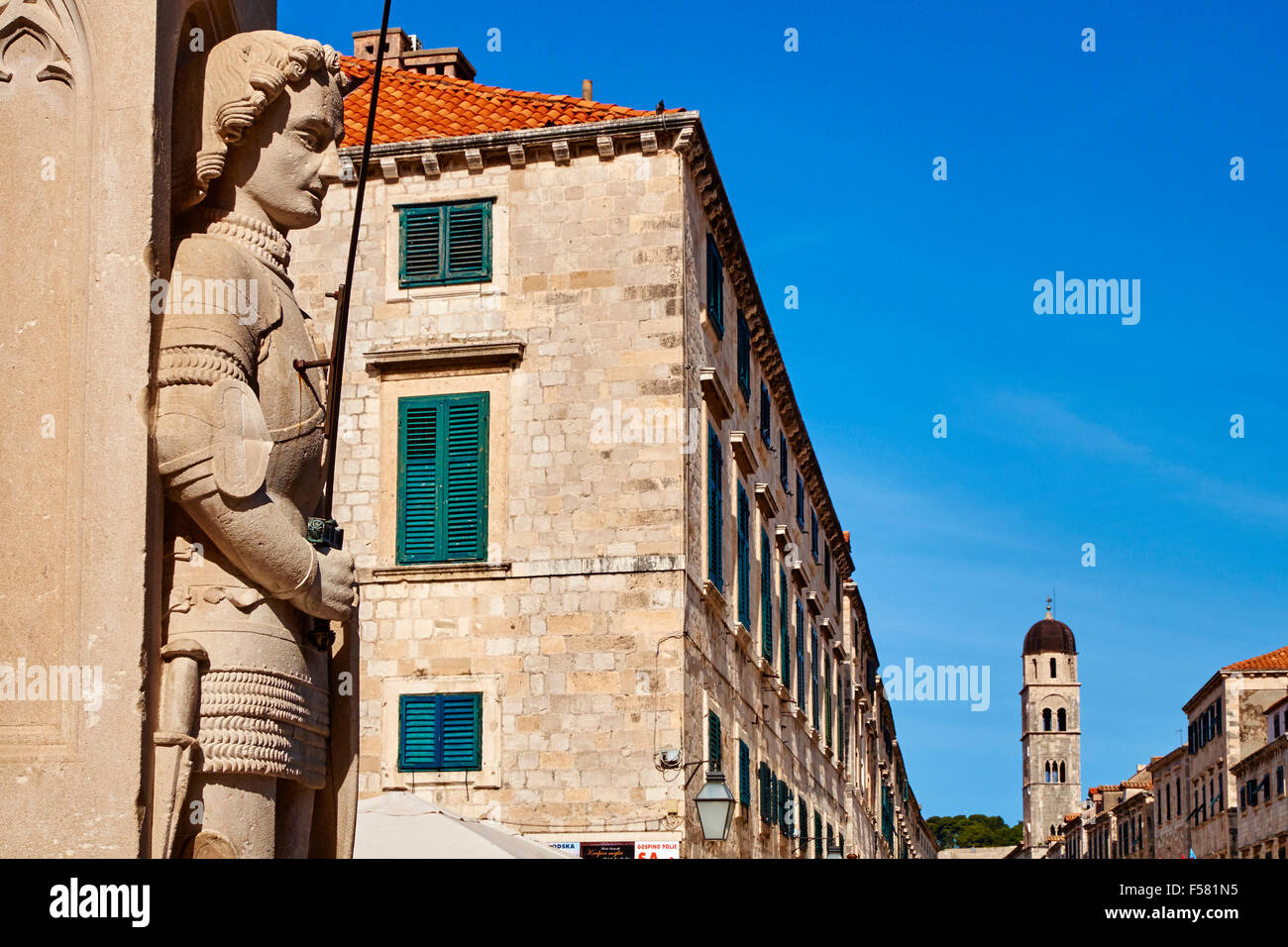 Croazia, Dalmazia, Dubrovnik, centro storico, Patrimonio Mondiale dell Unesco, centro storico, San Biagio Chiesa Foto Stock
