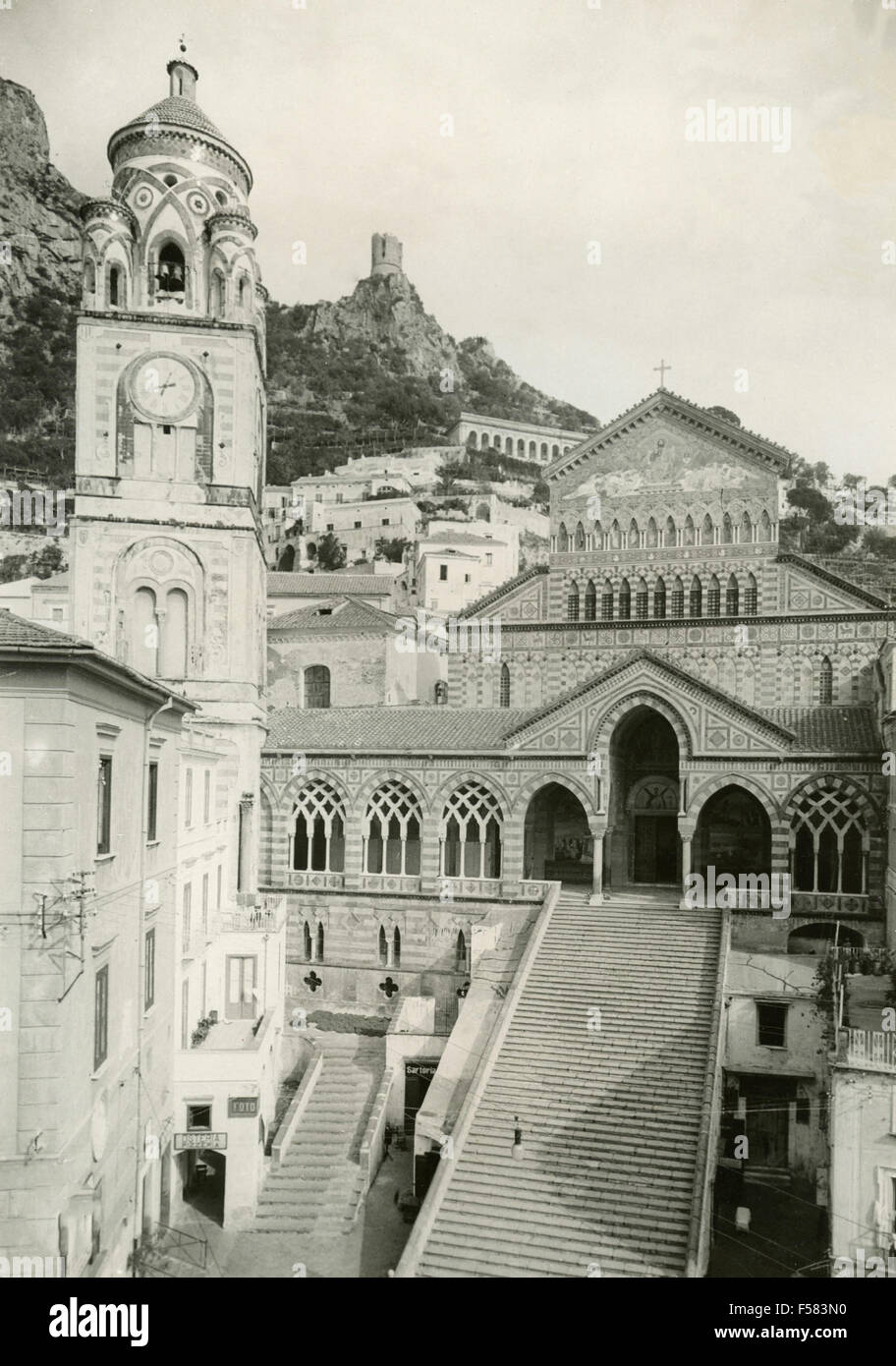 Il Duomo di Amalfi, Italia Foto Stock