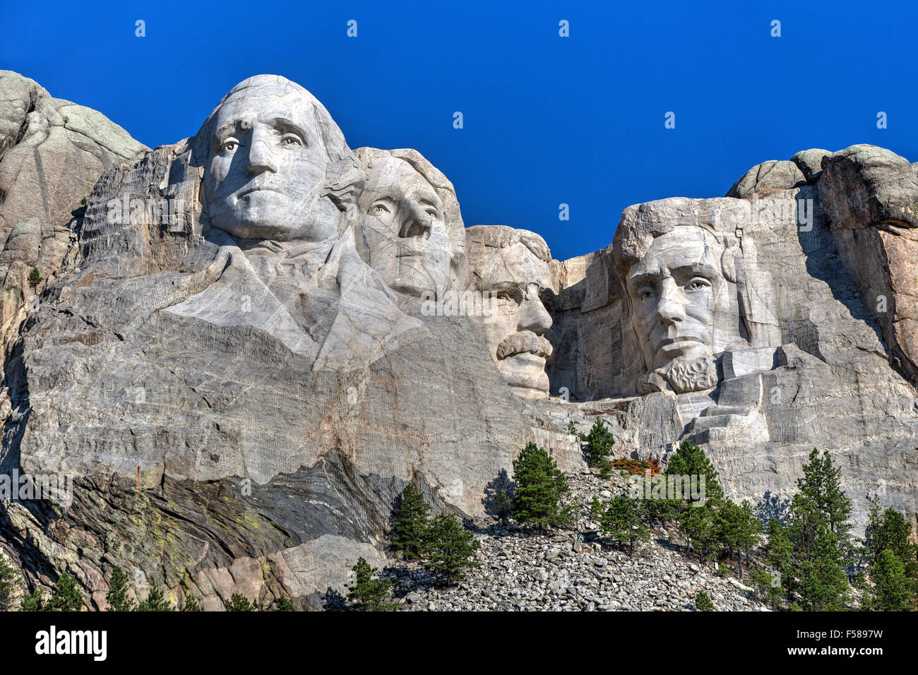 Il monte Rushmore, Dakota del Sud, STATI UNITI D'AMERICA Foto Stock