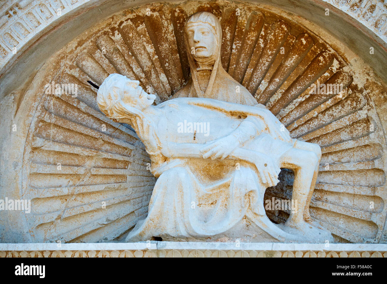 Croazia, baia di Kvarner, Isola e citta di Rab, Cattedrale dell Assunzione Foto Stock
