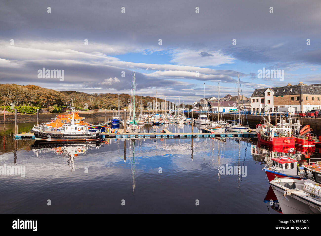 Porto di Stornoway, isola di Lewis, Ebridi Esterne, Highlands scozzesi, Scotland, Regno Unito Foto Stock