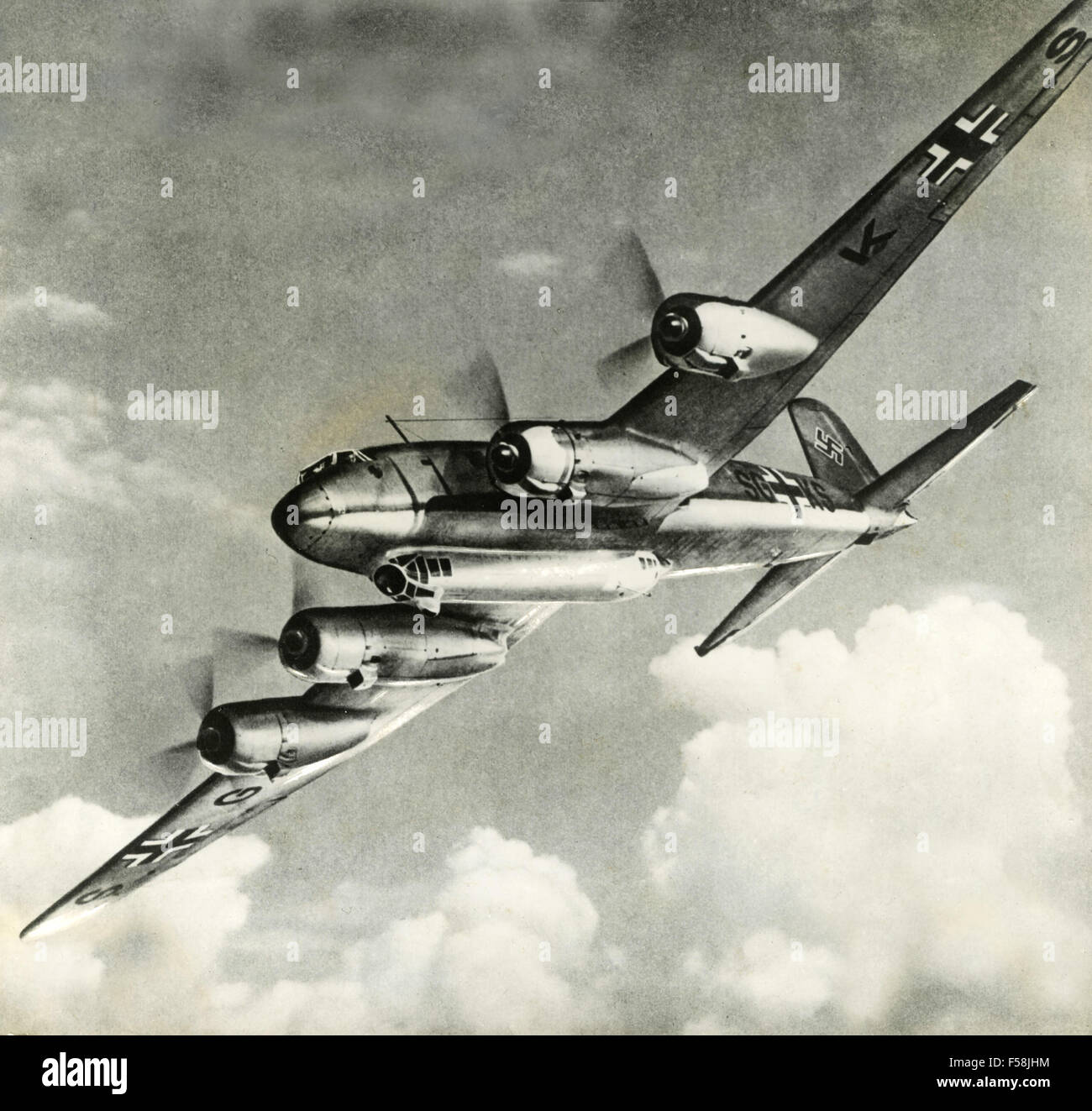 I quattro-motore Focke-Wulf tedesco FW200 Kurier Foto Stock