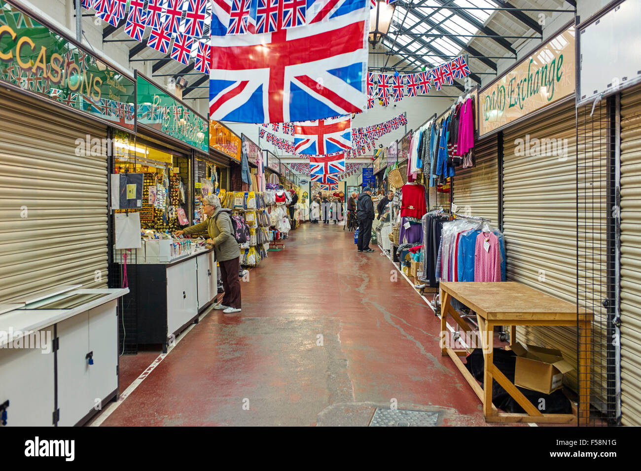 Il Porro market hall Foto Stock
