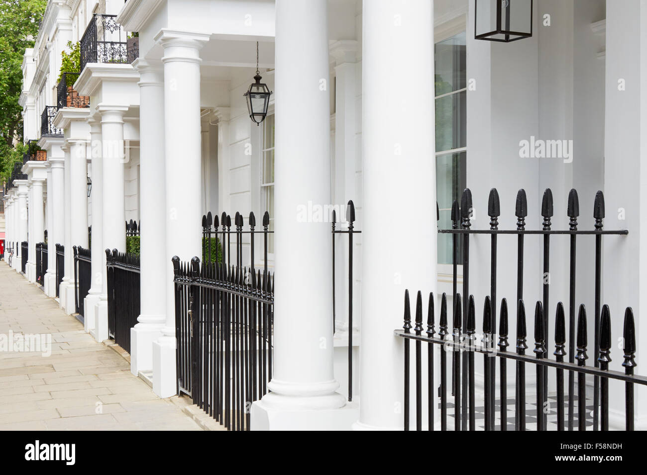White case in stile edoardiano, nella zona ovest di Londra Foto Stock