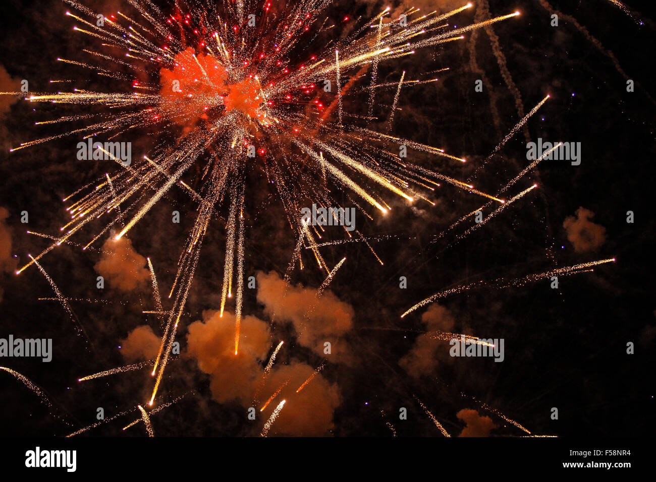 Fuochi d'artificio Foto Stock