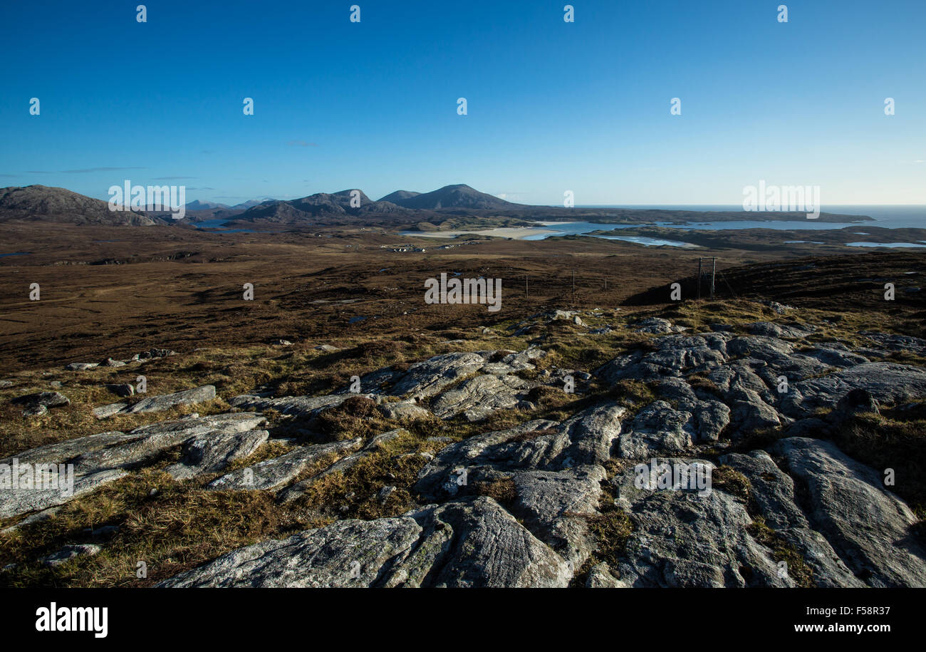 Paesaggio di Lewis e Harris, Ebridi Esterne, Scozia Foto Stock