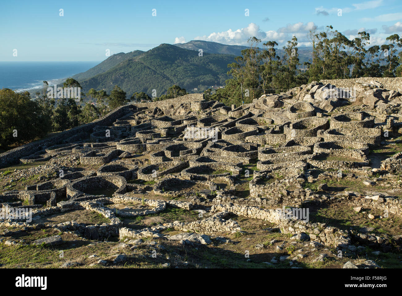 Santa Tecla, Guarda, Galizia Foto Stock