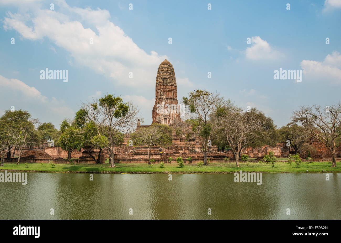 Tempio buddista, Wat Phra Ram, Tha Wa su Kri, Ayutthaya, Chang Wat Phra Nakhon Si Ayutthaya, Thailandia Foto Stock