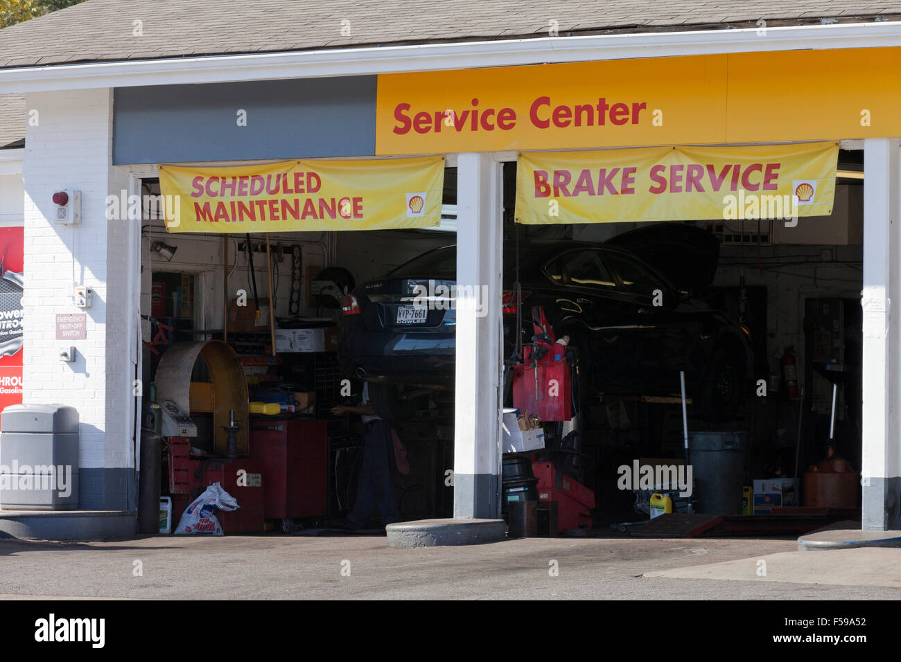 Auto service center - USA Foto Stock