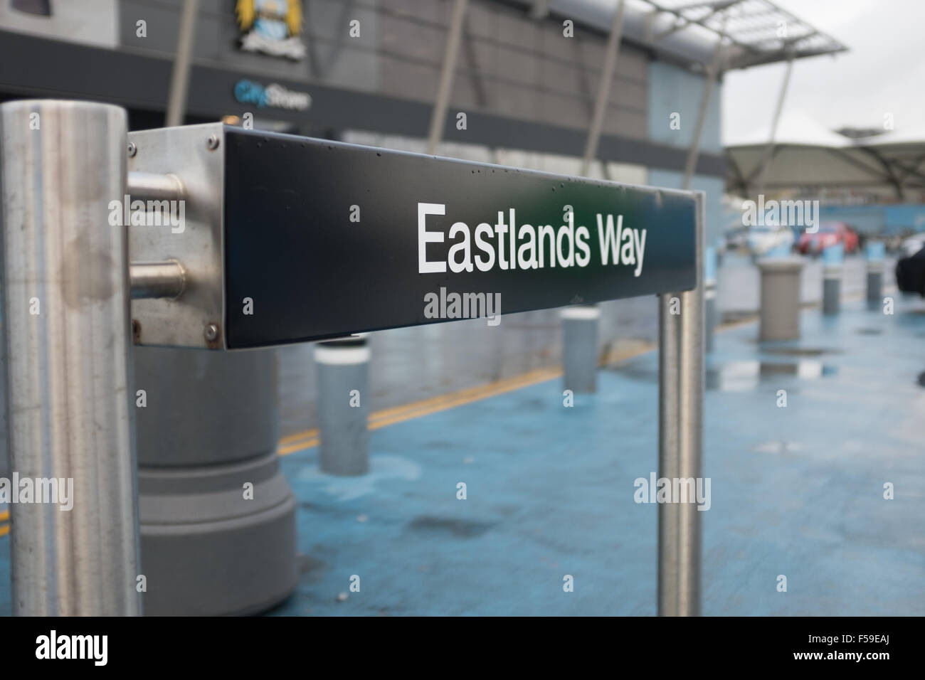 Etihad Stadium, casa del Manchester City Calcio Club Foto Stock
